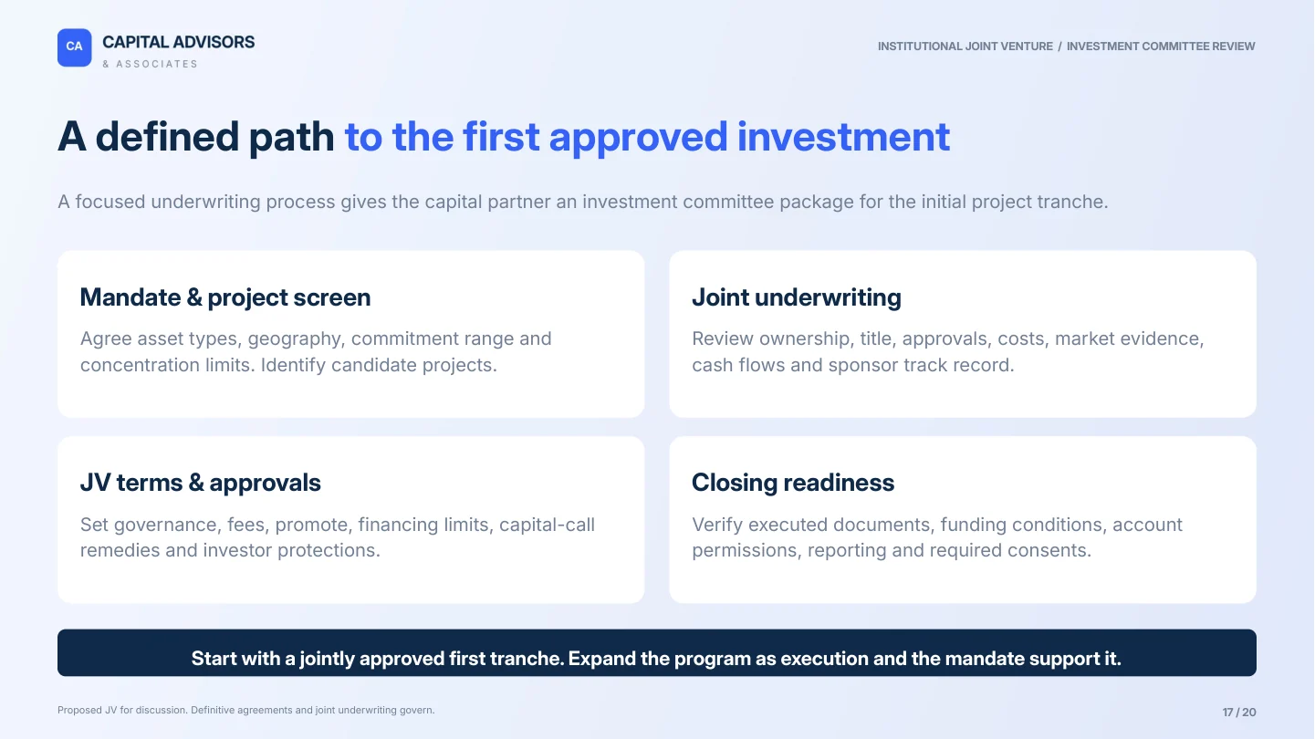 Slide 17: The partnership process