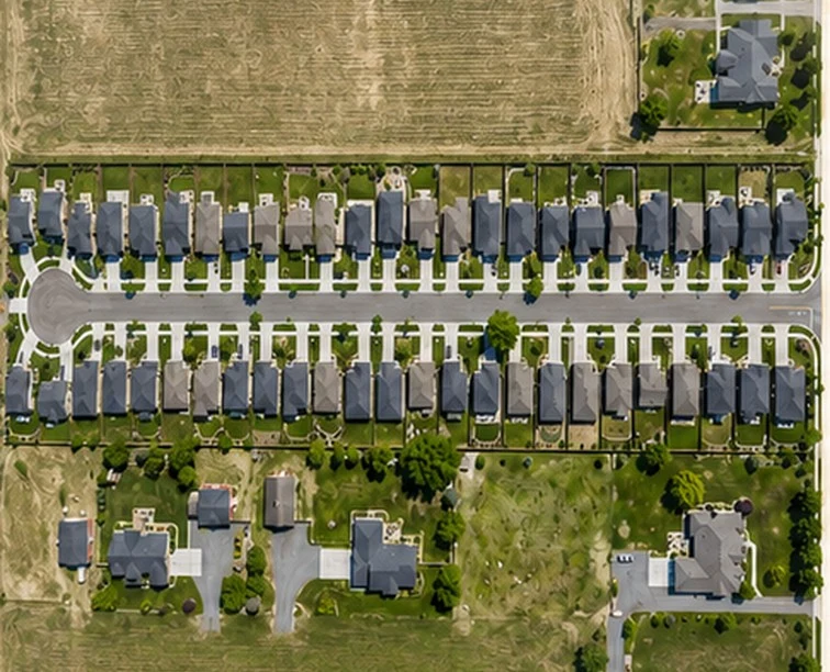 Conceptual site rendering · Finished-lot investment